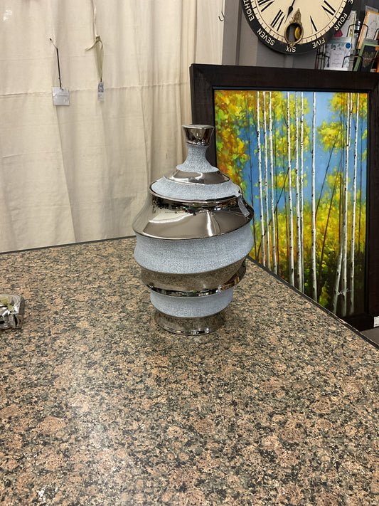 Palmero Rippled Silver Collection - Ginger Jar