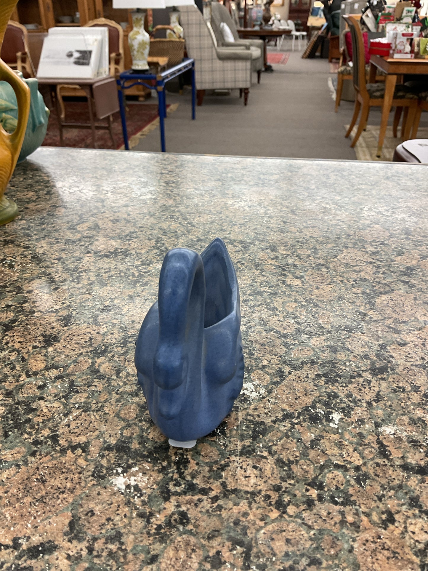 Niloak Pottery Swan Matte Blue