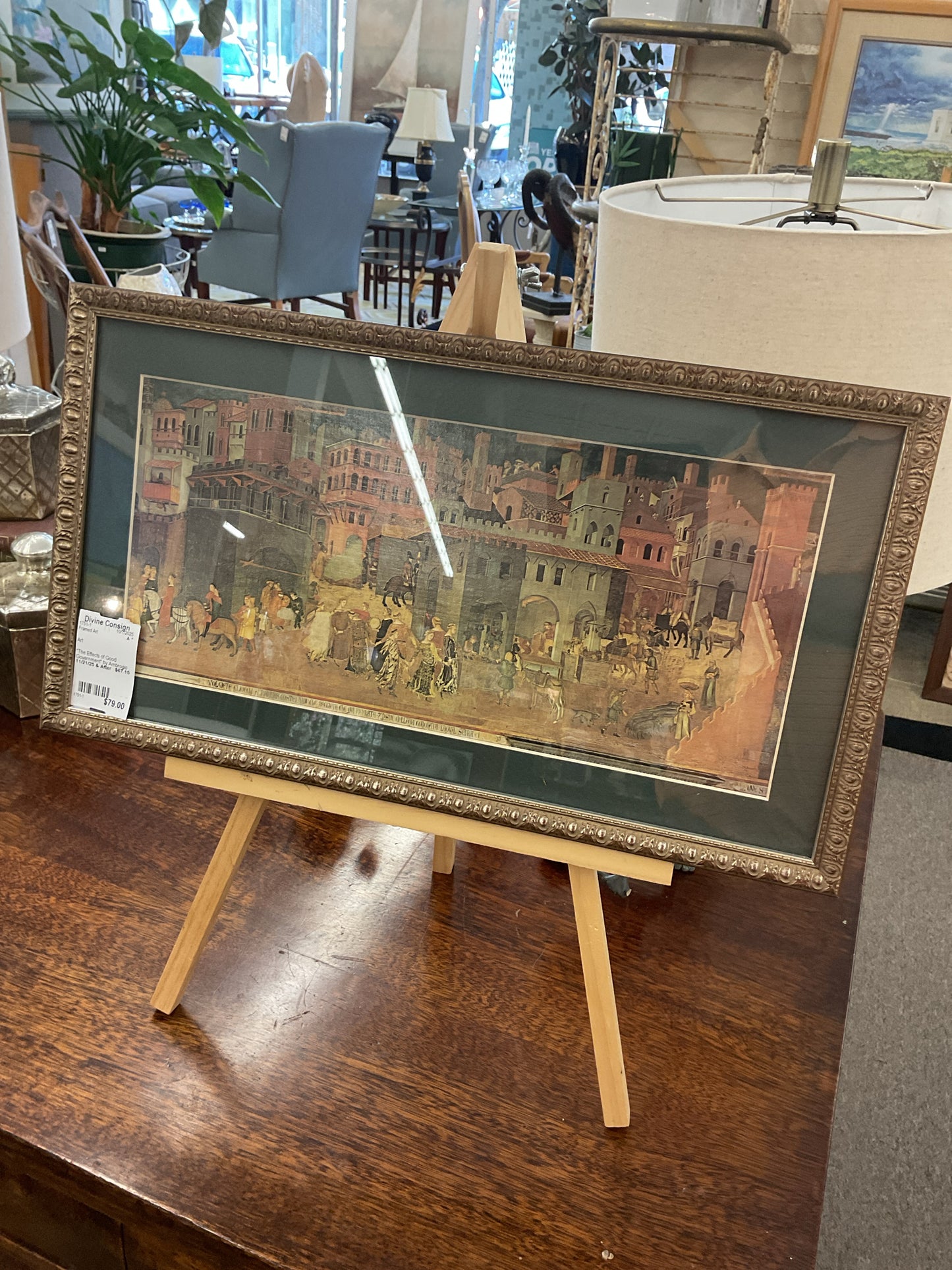 "The Effects of Good Government" by Ambrogio Lorenzetti Print
