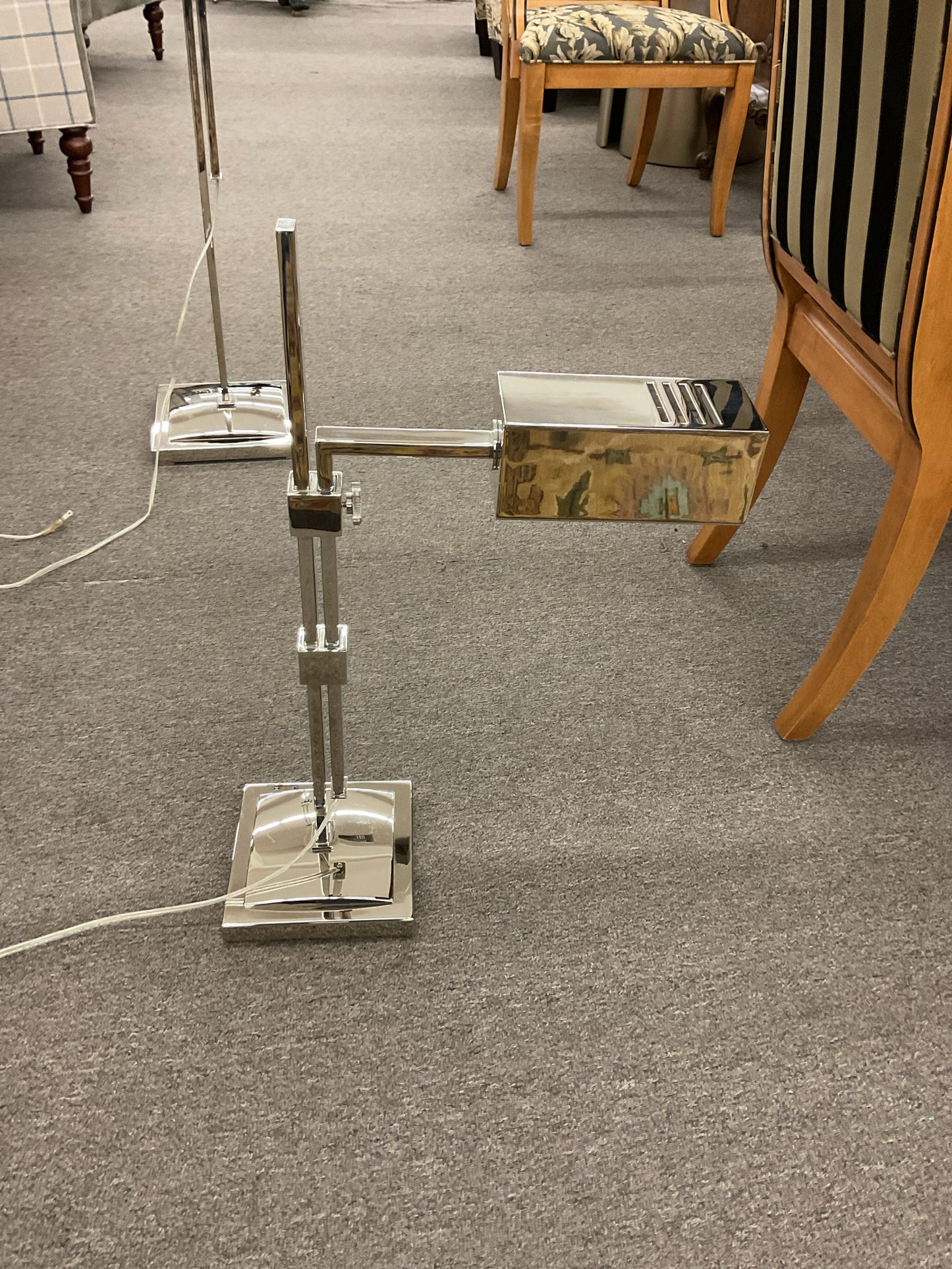 Chrome Adjustable Arm Task Lamp