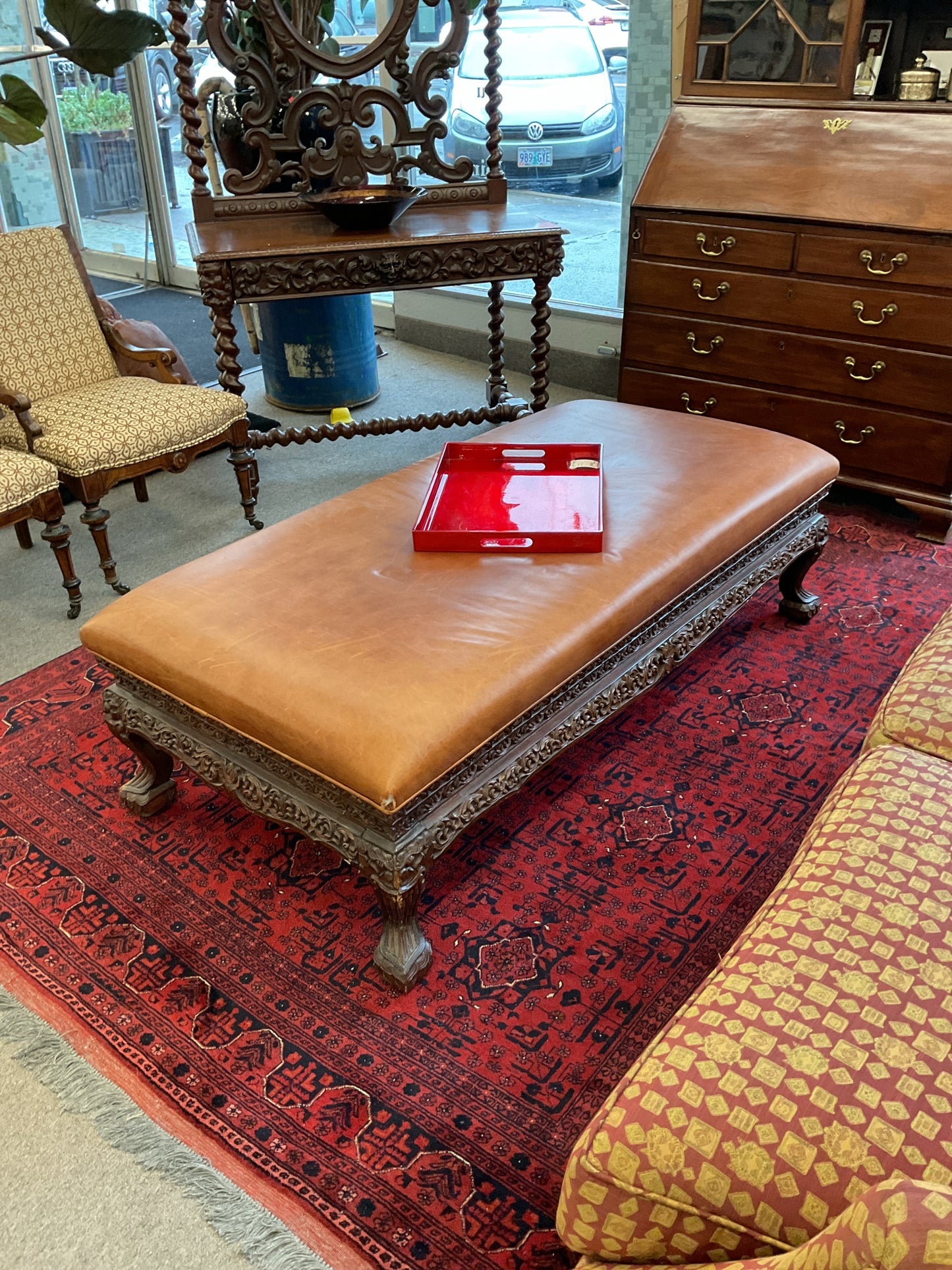 Leather Bench / Ottoman