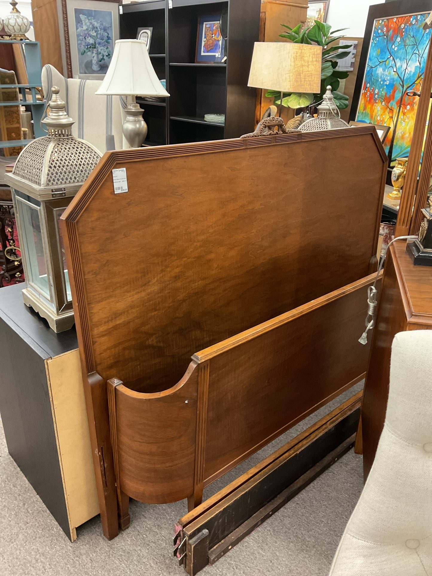 1920's Walnut Full Size Bed