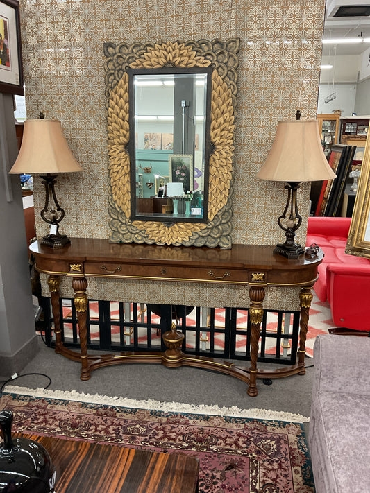 Mahogany Console Table by Karges Furniture Co 72"L,33"H,17"D