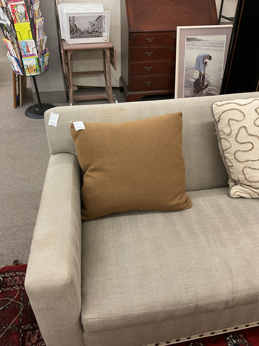 Restoration Hardware Cognac Pillow
