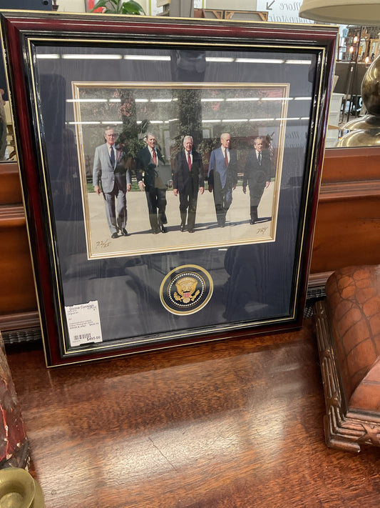 Commemorative Limited Edition Photograph 22/23  Five USA Presidents Signed