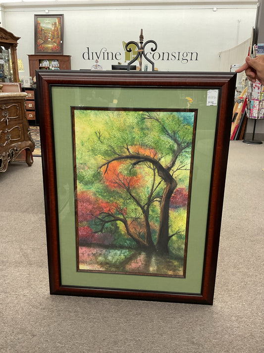 J. Langis Framed Print "Japanese Garden" 31x41