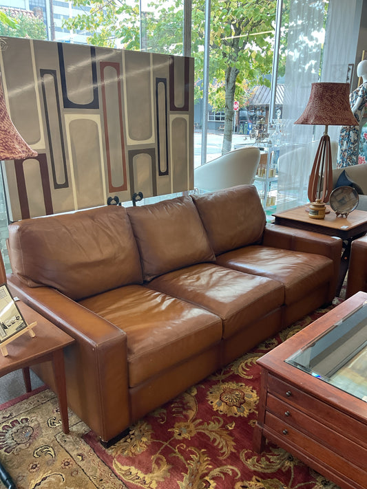 Pottery Barn 3-Seater Leather Sofa