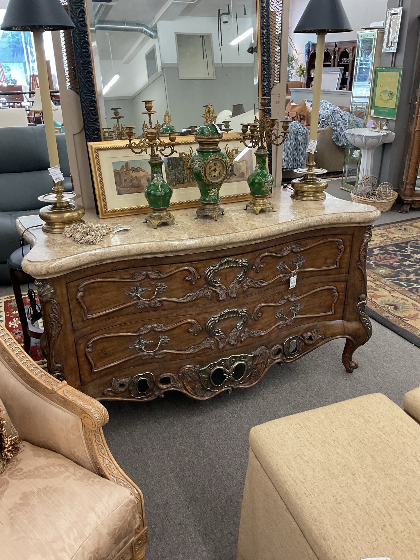 Ornate Side Board with Gorgeous Detail