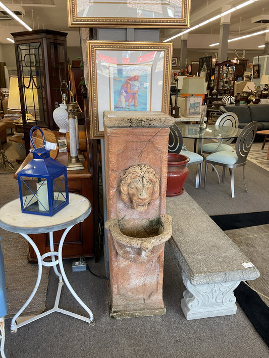 Cast Stone Garden Fountain w/Spout 49x14x24