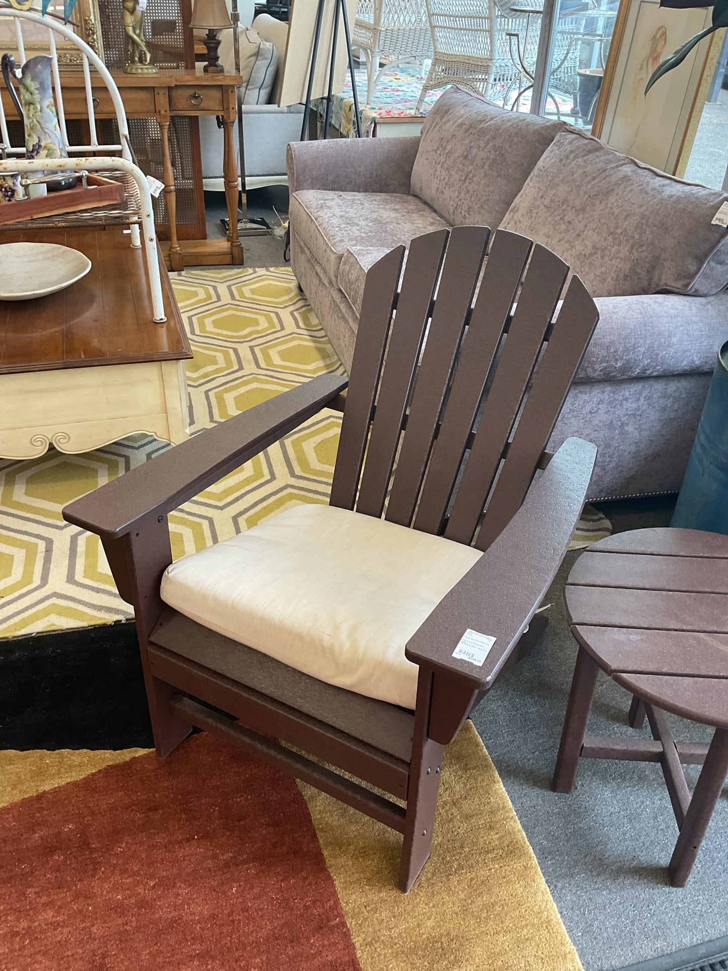 Poly Brown Adirondack Chair