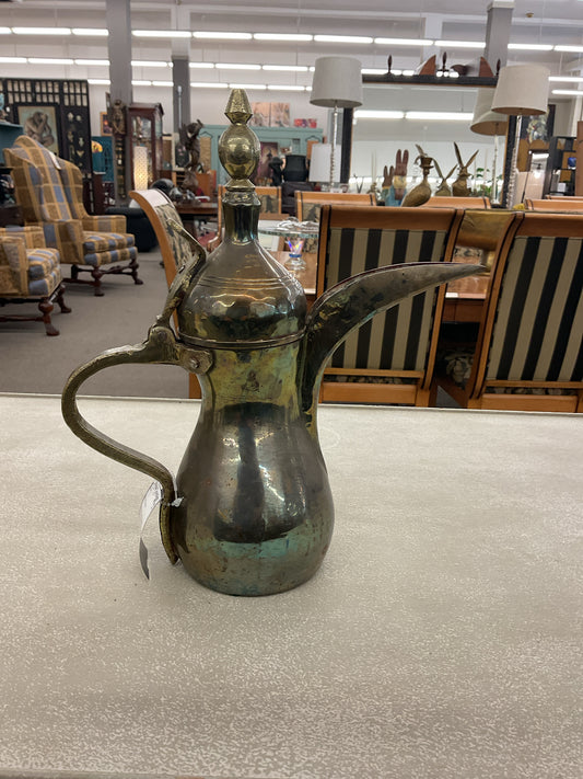 Vintage Dallah Middle Easter Coffee Pot w/Stamp 11"
