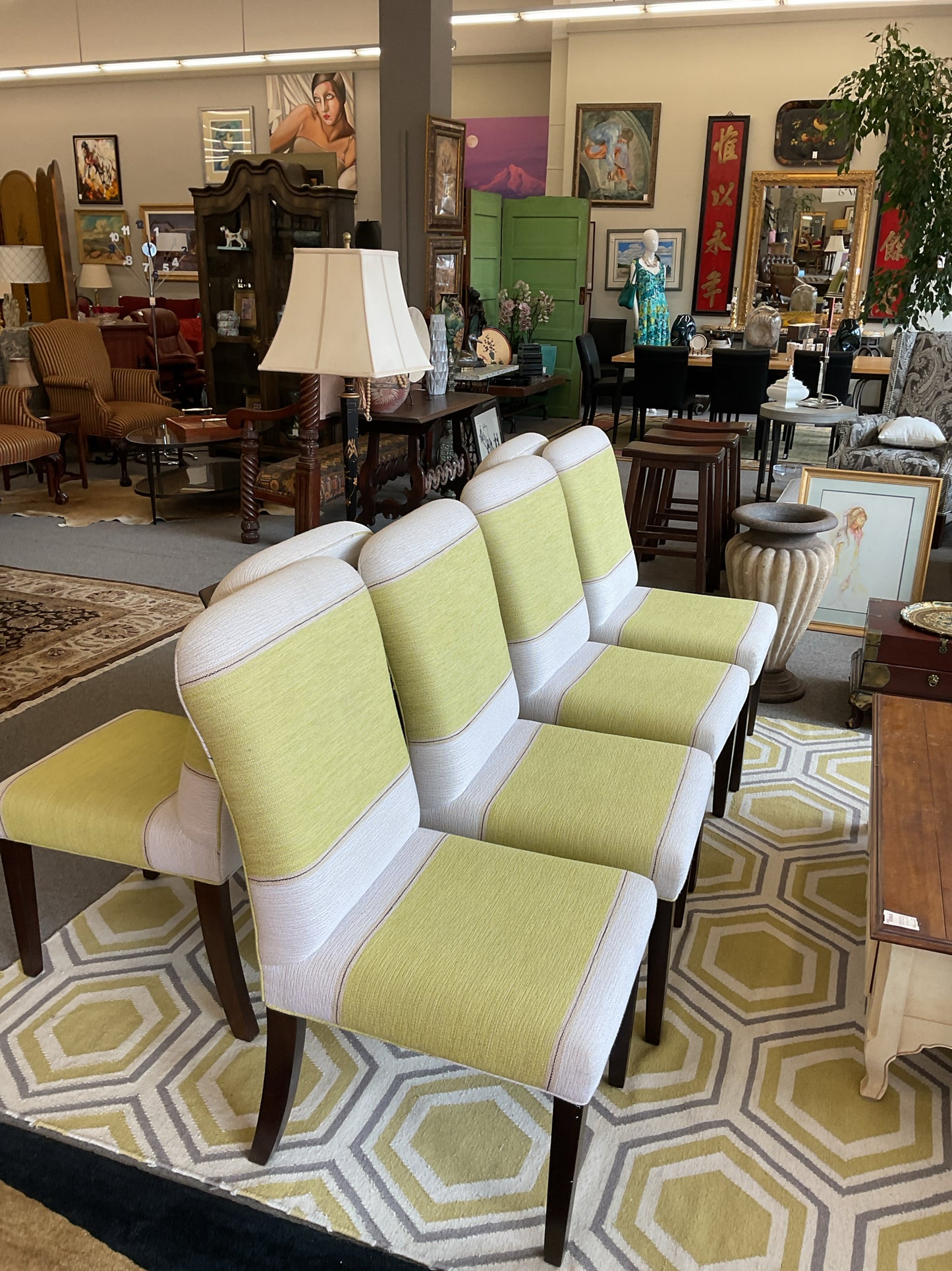 SET OF 8 Upholstered Dining Chairs