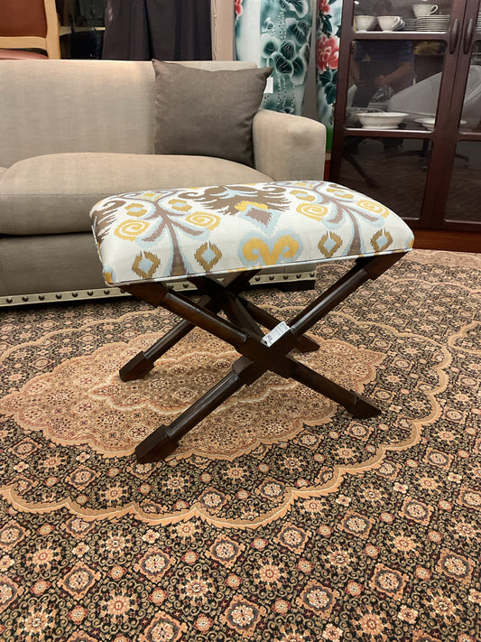 Upholstered X Bench