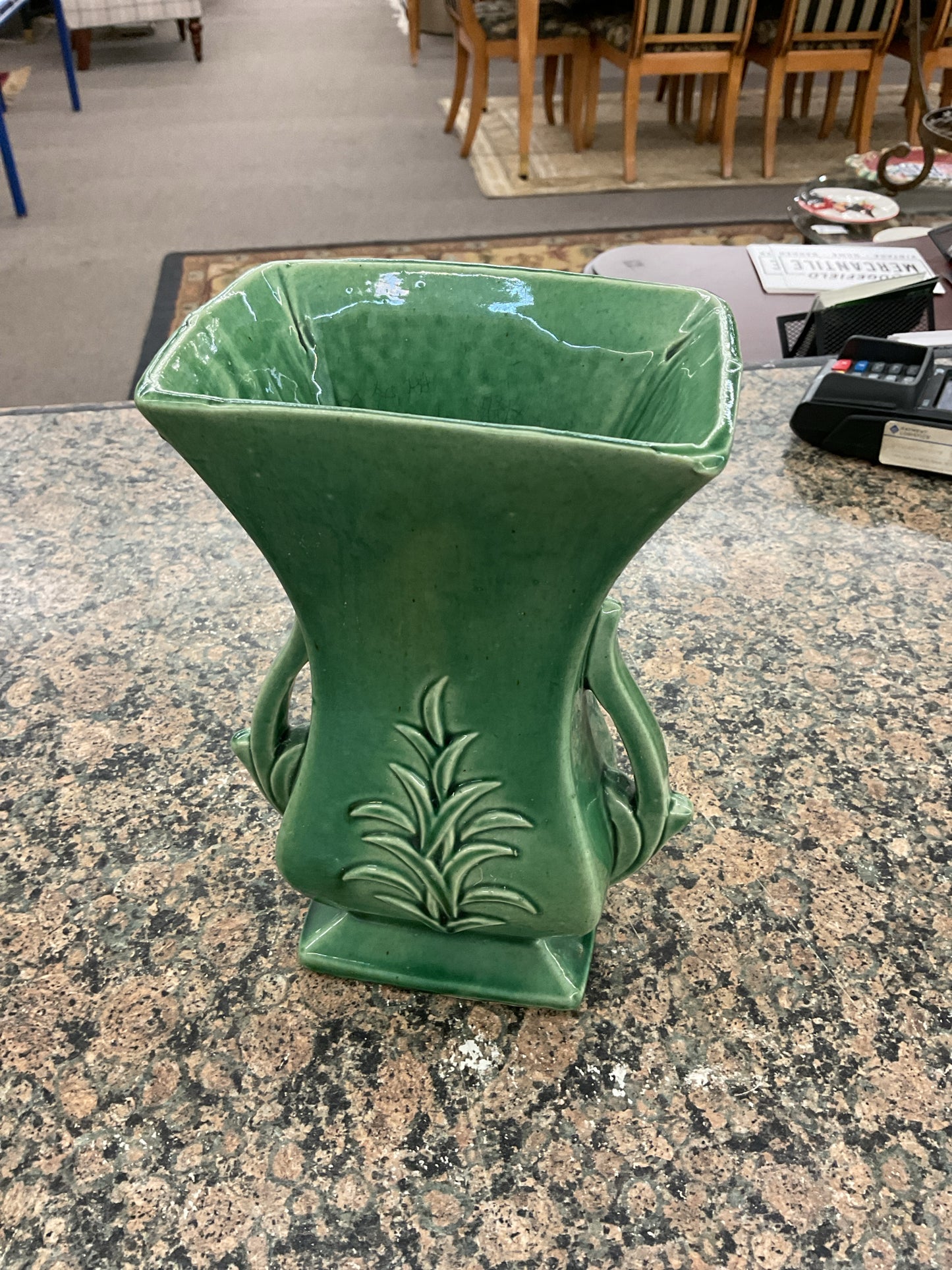 Vintage Green McCoy Vase