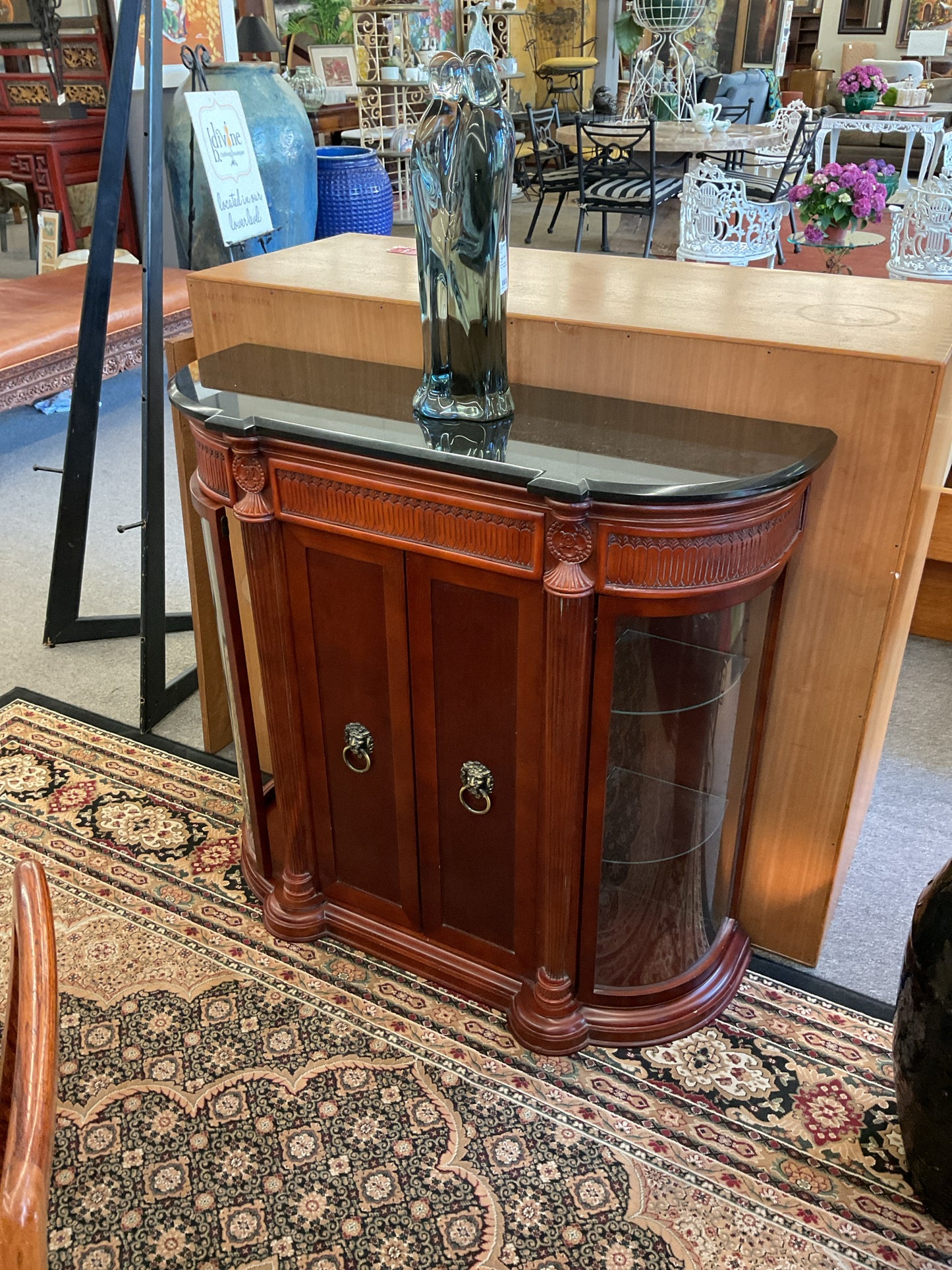 Bombay Server Cabinet w/Marble Top