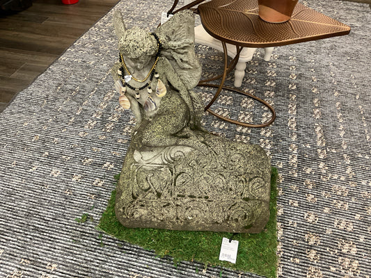 Old Mossy Angel Cement Statuary