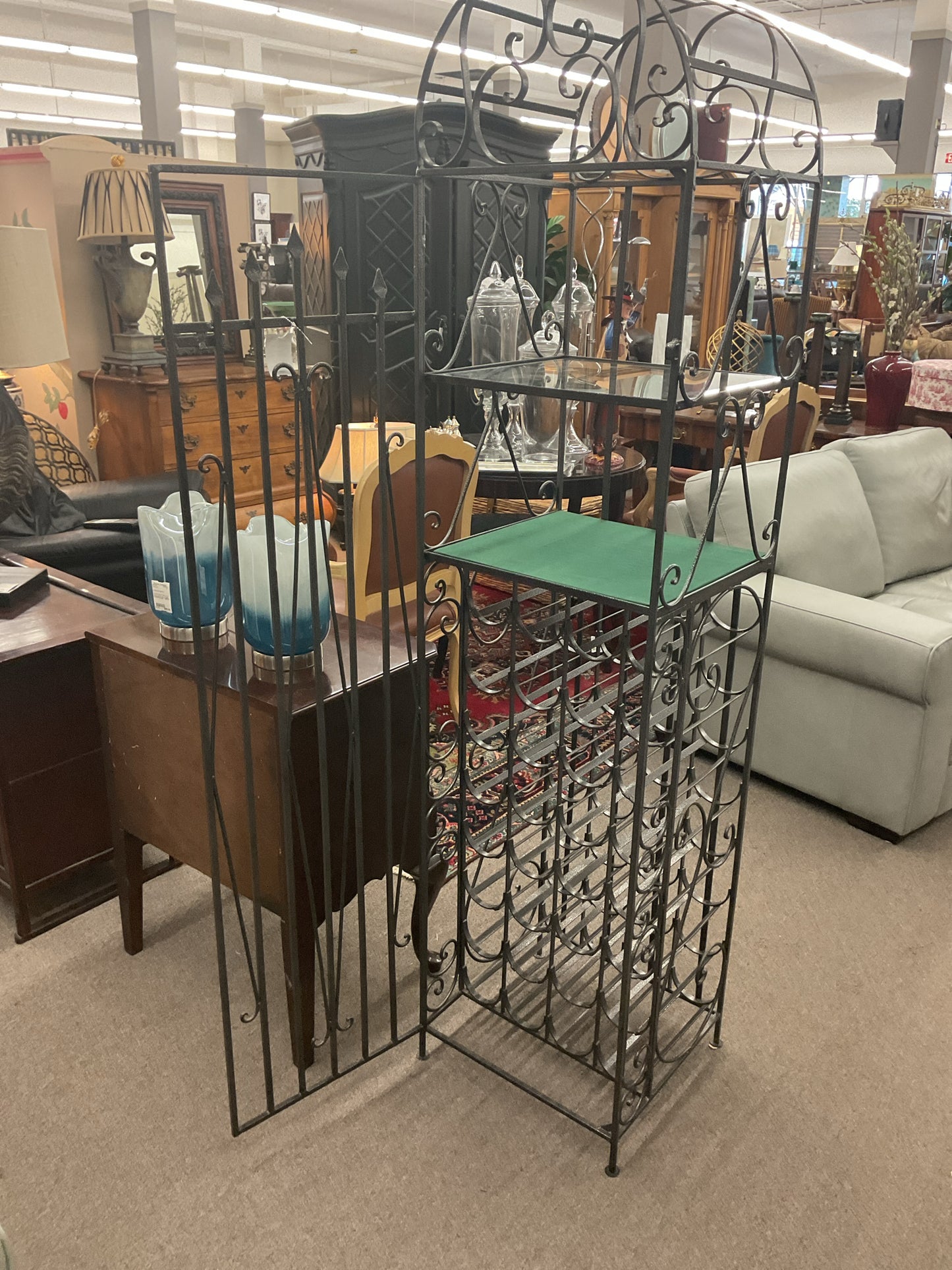 Power Coated Wine Rack 17"W,72"H,16"D