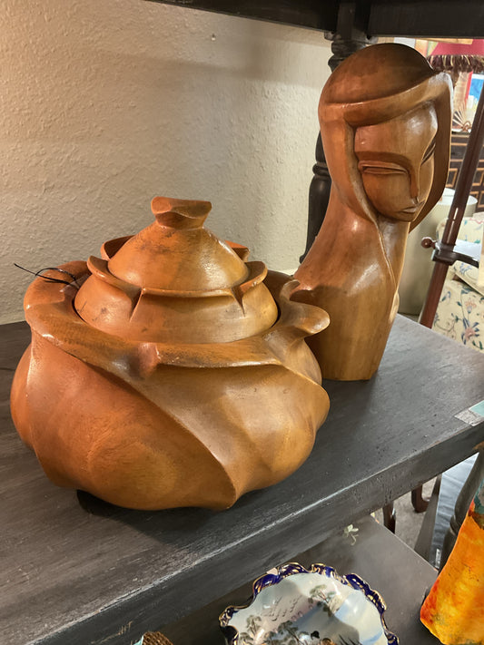 Box MCM Teak Bowl or Box