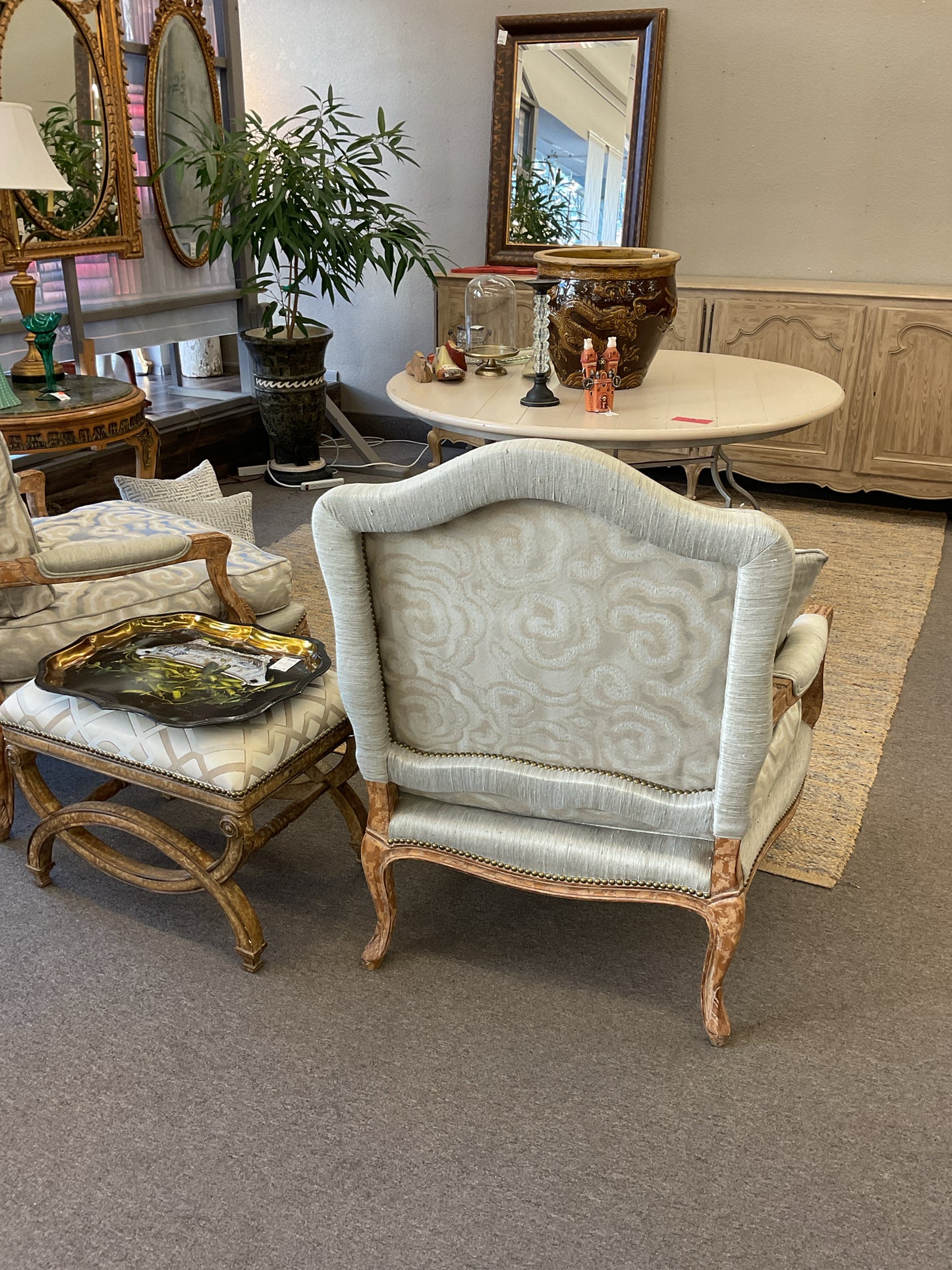 *PAIR of Kreiss Bergere Lounge Chair