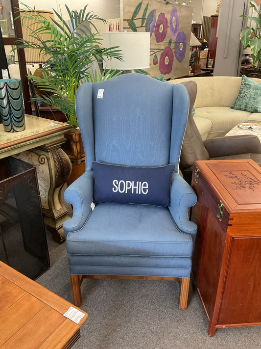 Toile Blue Chair