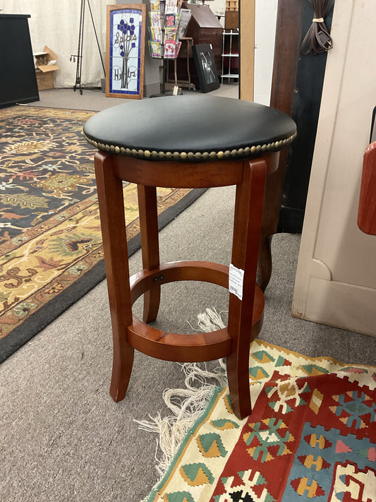 Stool Leather Top Seat