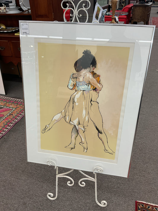 "Embracing Dancers" Donald Hamilton Fraser Ballet limited edition screen print 2