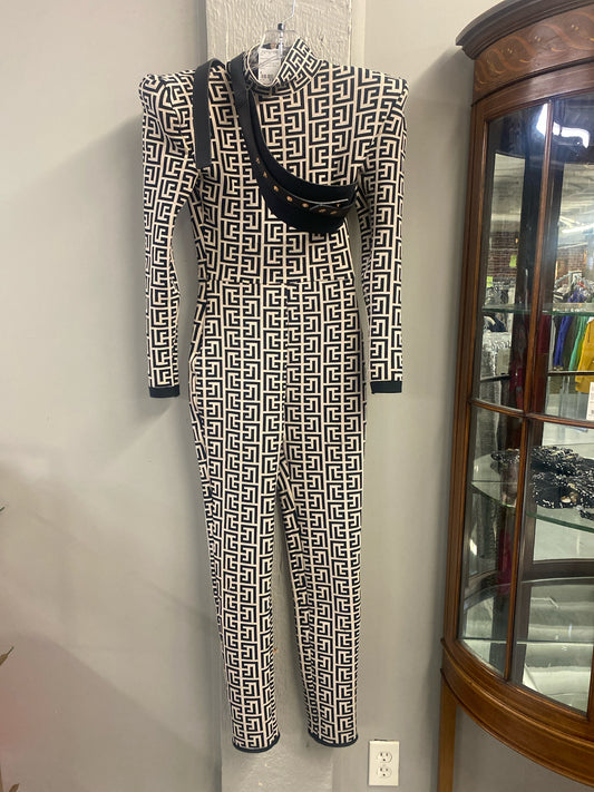 Rossario George Full Body Suit with Belt Size S