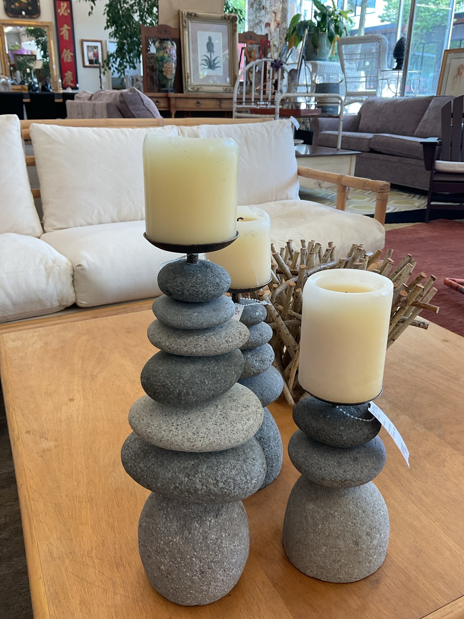Stacked Rock Candle Holders – Divine Consign Furniture