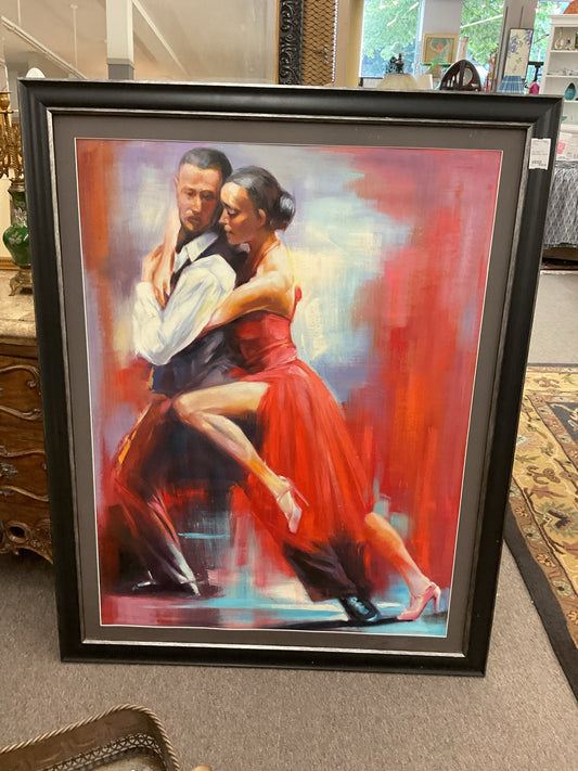 Tango Dancers Oil on Canvas 56x45"