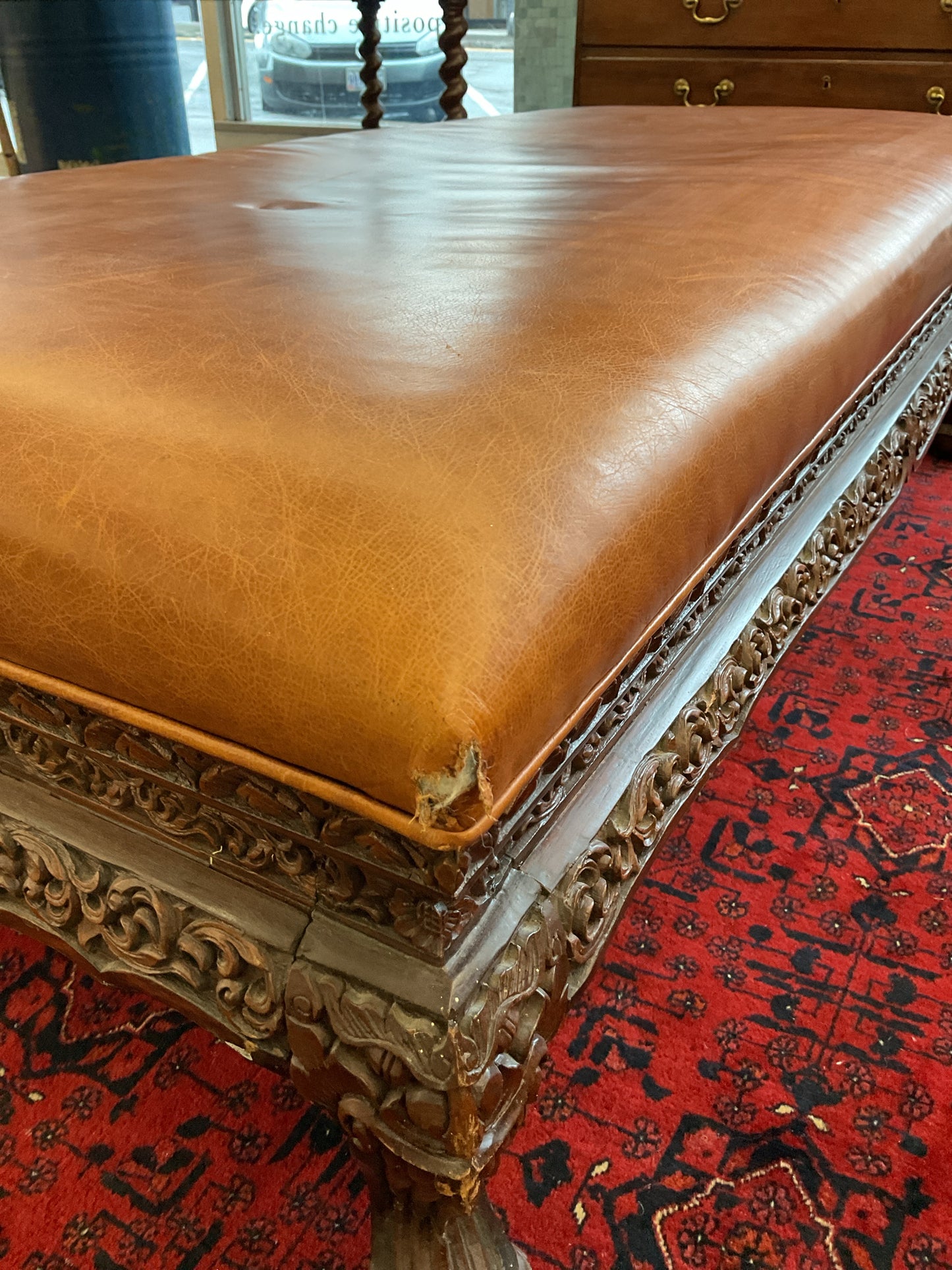 Leather Bench / Ottoman