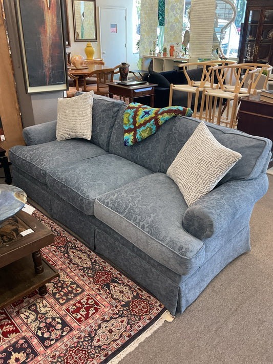 Baker Furniture Blue Sofa