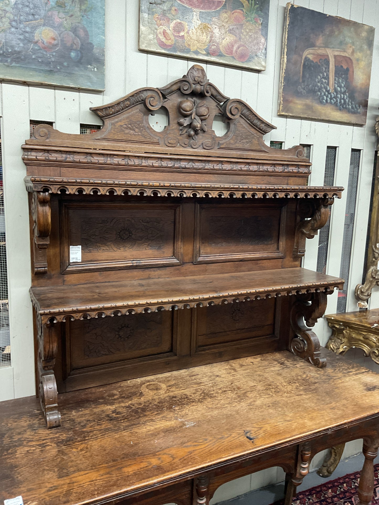 Victorian Carved Hanging Shelf