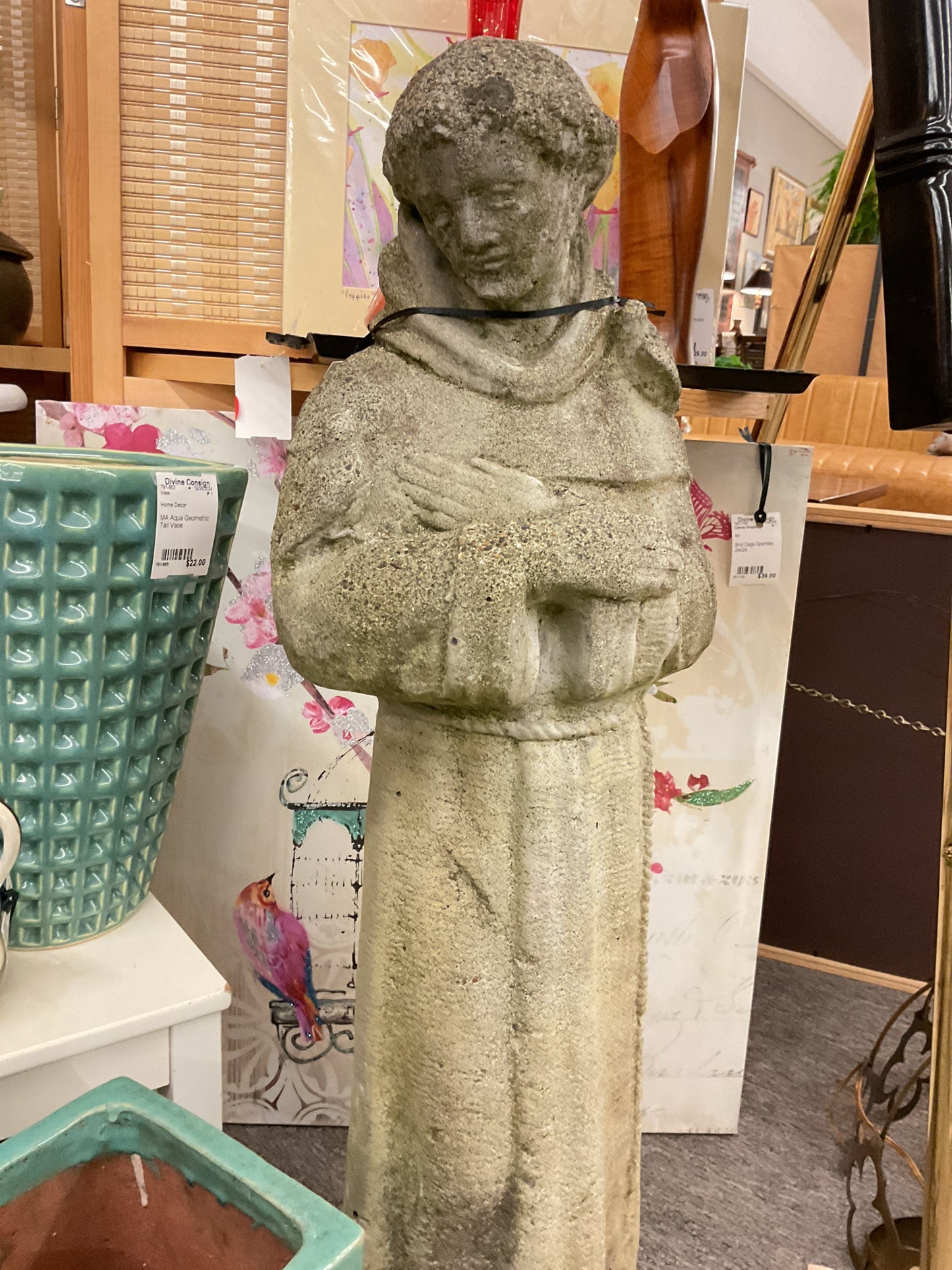 Statuary St Francis Cement