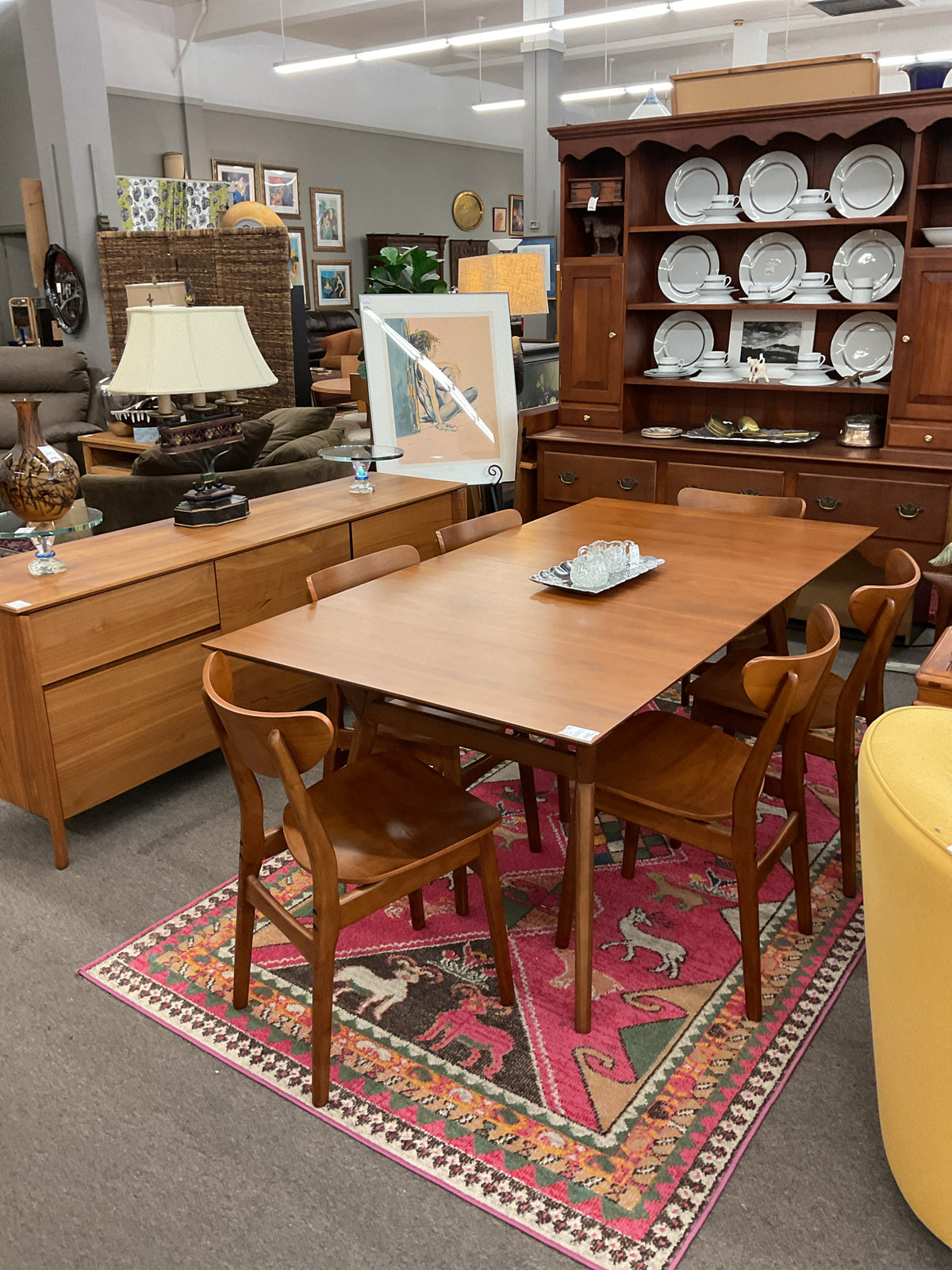 West Elm Dining Set, Table 72x38" Leaf 20"D