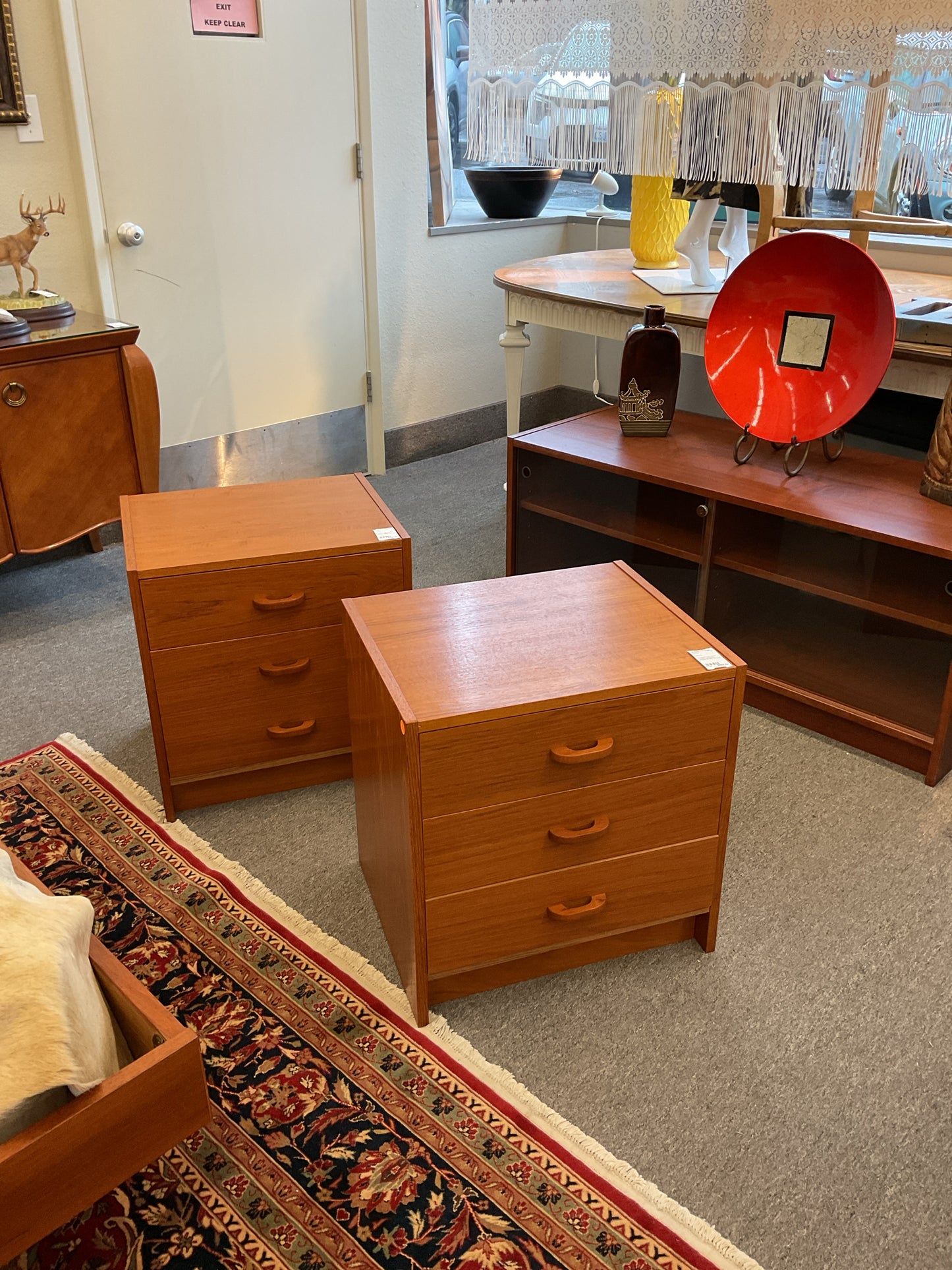 Ervi-Mobler Teak Danish 3-Drawer Nightstand