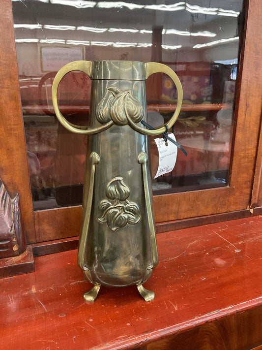 Vase Brass Art Nouveau