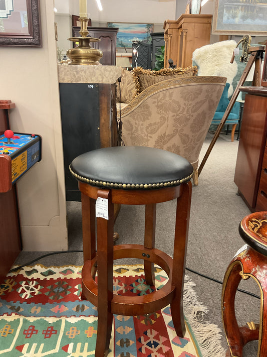 Stool Leather Top Seat As IS