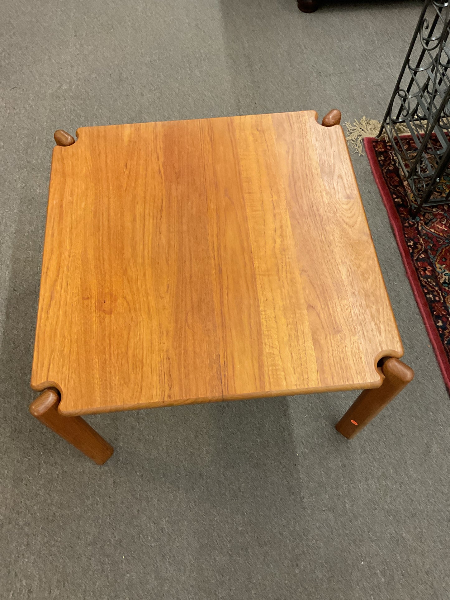Danish Teak End Table 29x29x21