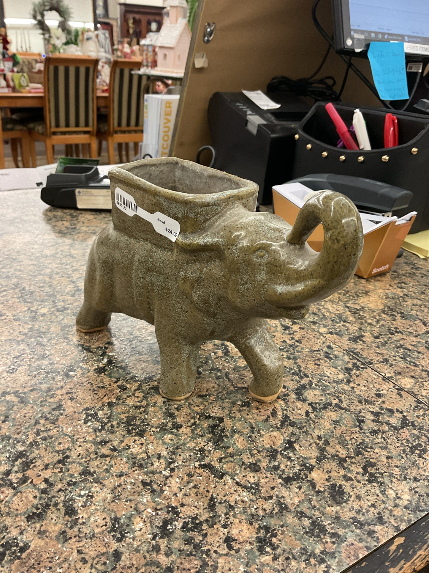 Haeger Pottery Elephant planter