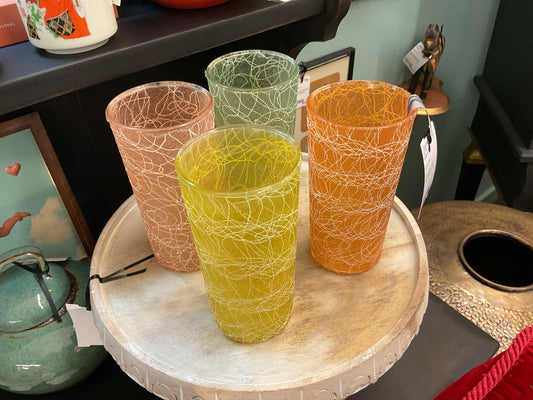 Glassware Vintage Spaghetti Glasses