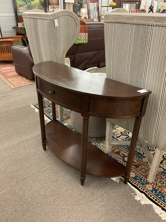 Half-Moon 2-Tier  Entrance Table Single Drawer