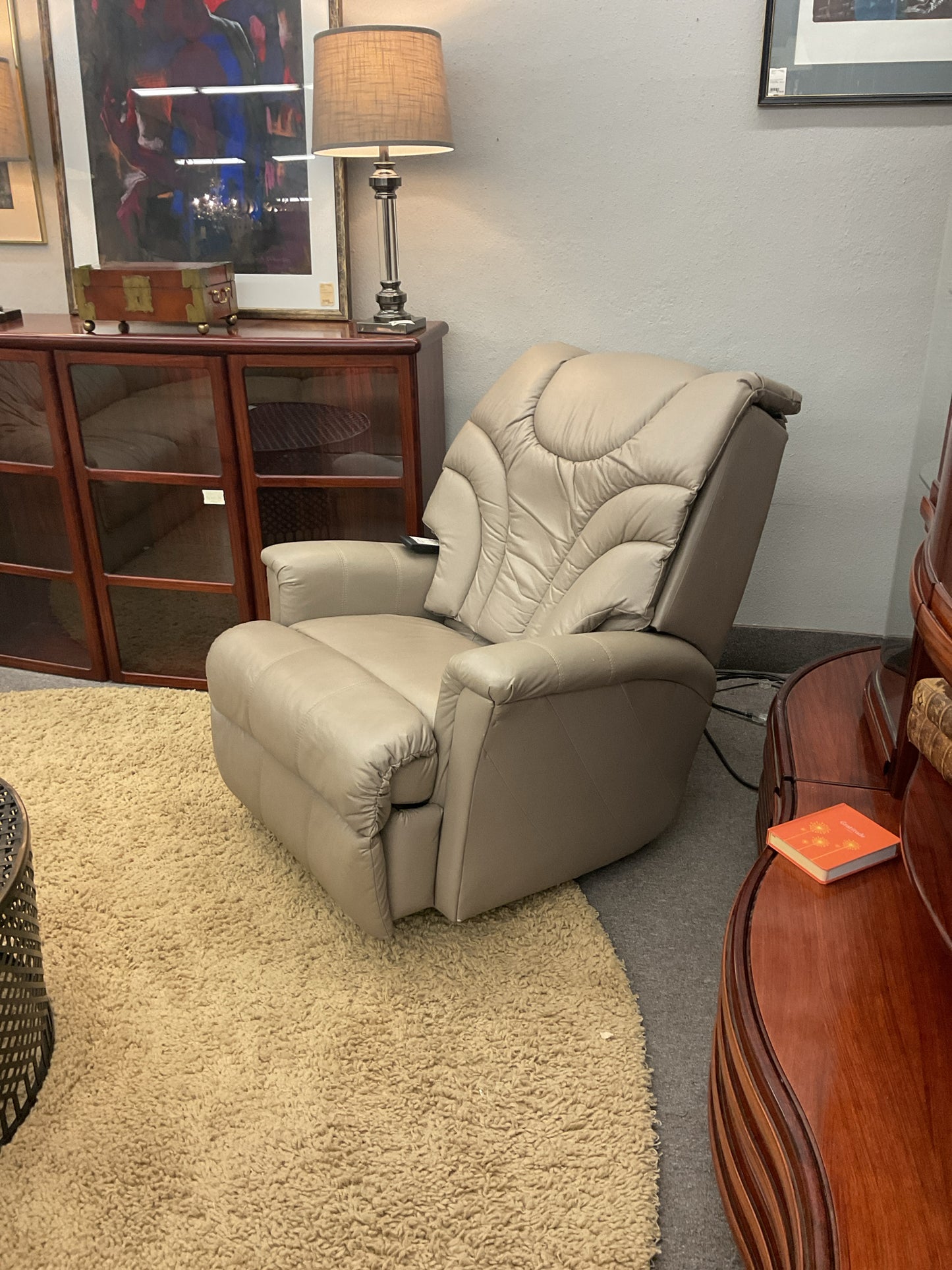 Lane Leather Massage/Recliner Powered Chair