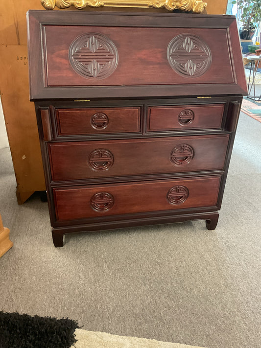 Oriental Rosewood Secretary Desk