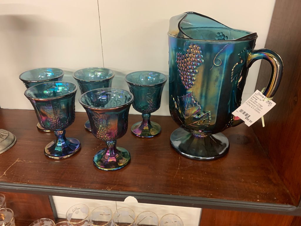 Blue Carnival Drinkware Set - Divine Consign Furniture