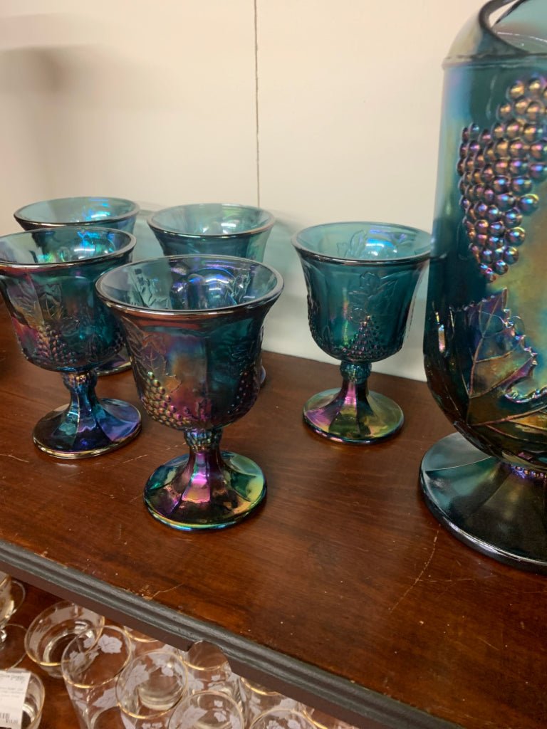 Blue Carnival Drinkware Set - Divine Consign Furniture