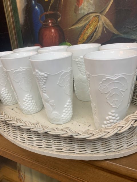 Milk Glass Beverage Set - Divine Consign Furniture