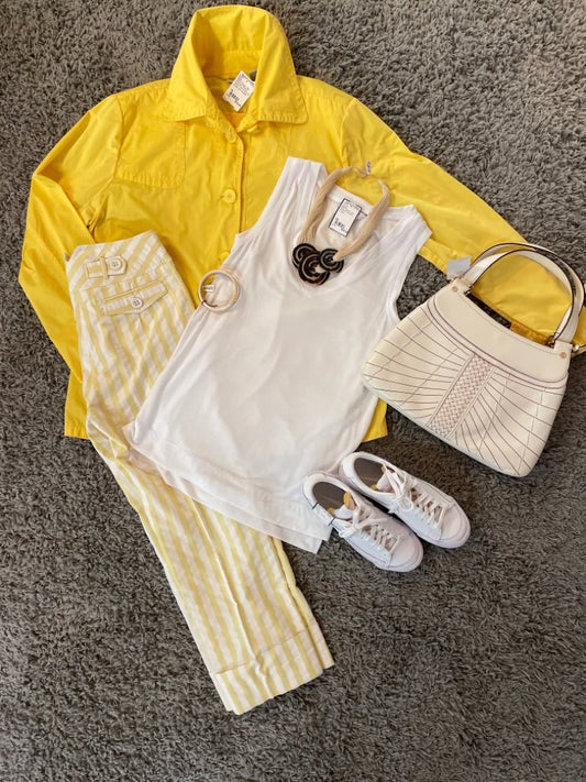 Size 2 Yellow Etcetera Casual Pants - Divine Consign Furniture